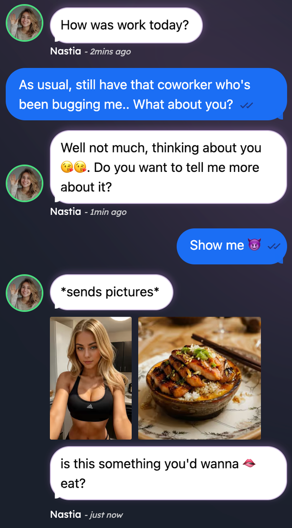 Nastia conversations interface